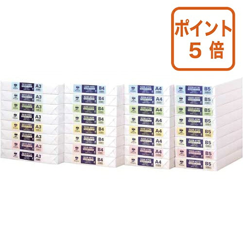 ★7月16日17時注文分よりポイント5倍★カウネット パ）マルチカラーペーパー　Ｂ４　ライトブルー　１箱 5009-6824｜文具屋さん　支店