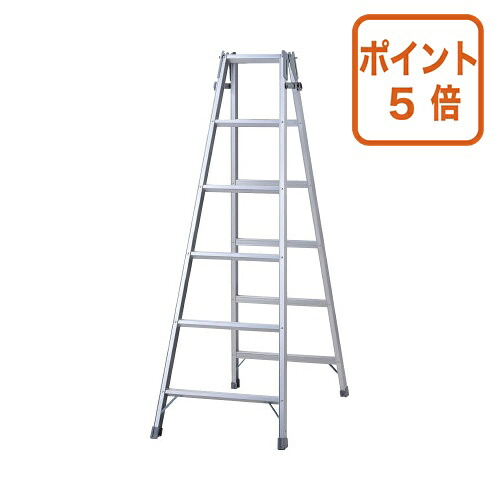 ★7月16日17時注文分よりポイント5倍★長谷川工業 アルミはしご兼用脚立　１７００ｍｍ RC-18C｜文具屋さん　支店 13,517円
