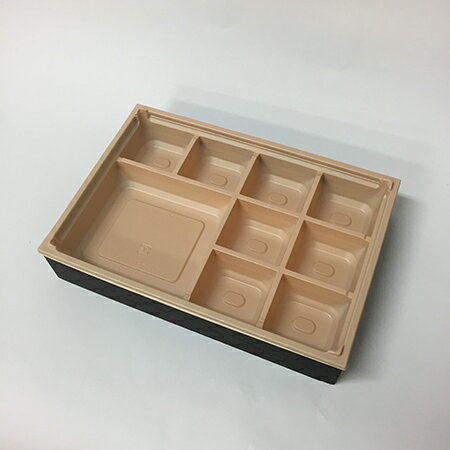 【高級弁当】ワン折重 81×55黒焼杉/HIV底/共蓋 (400セット)高級折箱/弁当容器/使い捨て/仕出し/懐石/会席/祝膳/法事