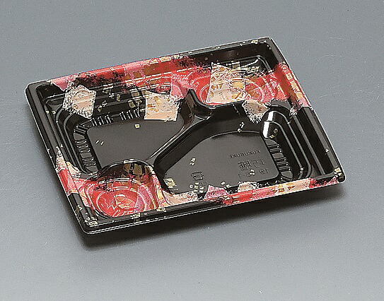 ★送料無料★巧膳19-16-1 本体 華やぎ赤(900枚/ケース) 使い捨て容器|パケットポーチェ