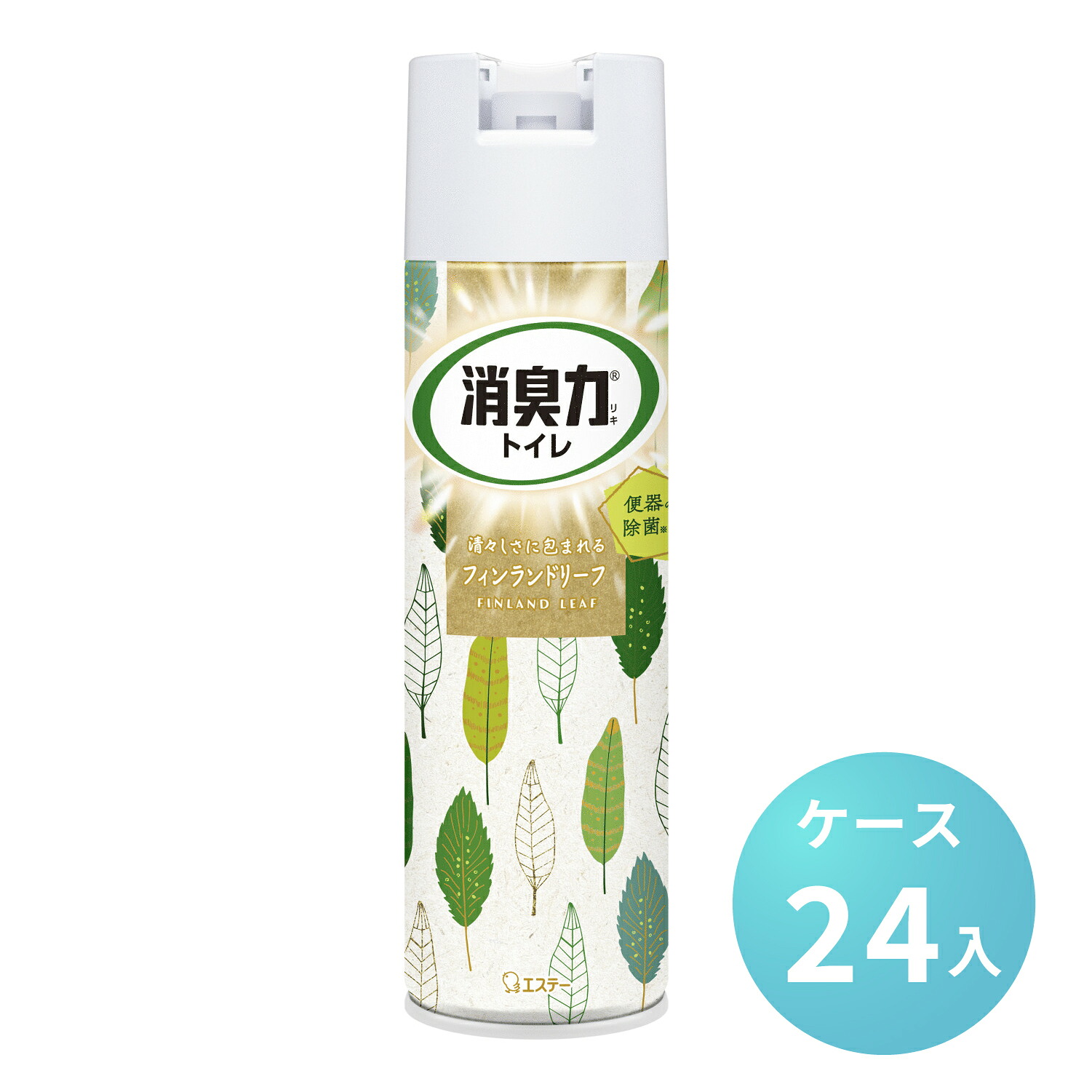 消臭力 トイレ用 消臭スプレー フィンランドリーフ 芳香剤 (365ml)[ケース24本入] エステー｜パケットポーチェ