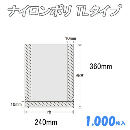 ナイロンポリ TLタイプ 24-36 (1,000枚）
