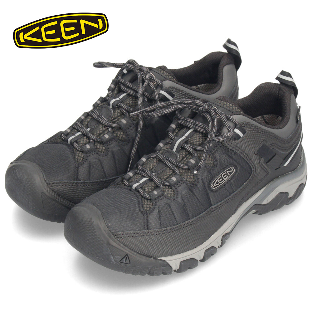 KEEN キーン メンズ スニーカー ハイキングシューズ 防水 防滑 軽量 アウトドア 1017721 ターギー EXP ウォータープルーフ TARGHEE EXP WP 黒 ブラック 靴 シューズ 14,449円