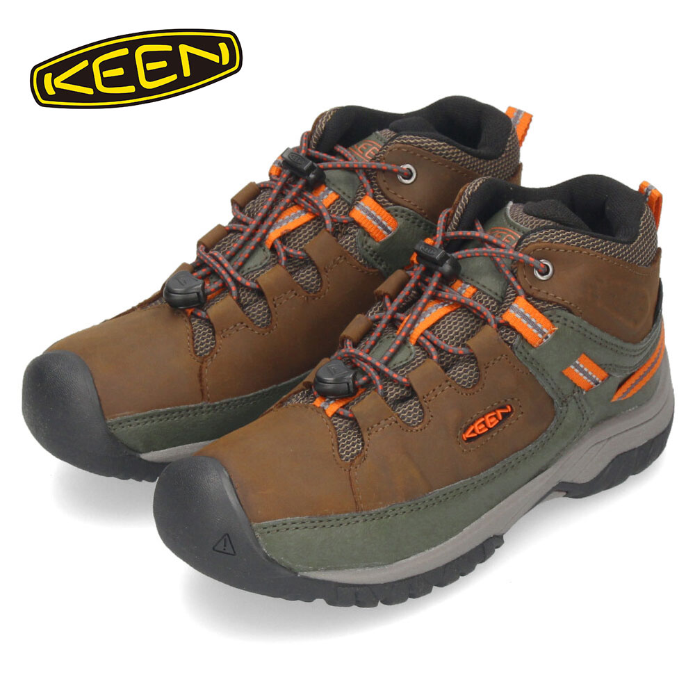 キーン トレッキングシューズ 子供靴 キッズ 防水 KEEN アウトドア ビッグキッズ ターギー ミッド 防水ハイキングシューズ 撥水 防滑 1026299|靴のParade -パレード-