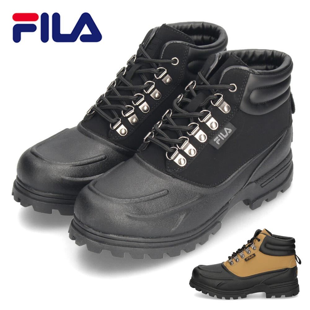 FILA UNDERGROUND MID レザーブーツ ブラック FILA UNDERGROUND MID レザーブーツ ブラック