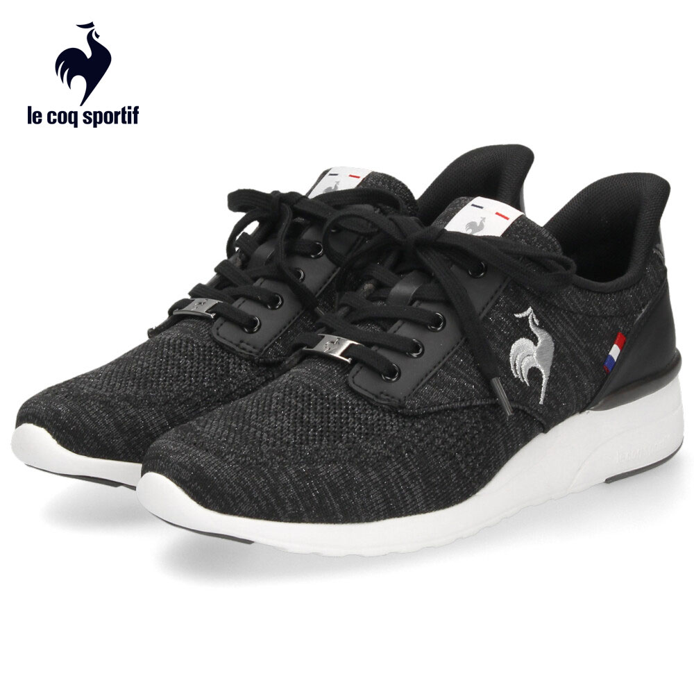 ルコックスポルティフ レディース スニーカー 靴 さっと履ける LCS レンヌ リフト SI LU5FSN71LZ ブラック le coq sportif
