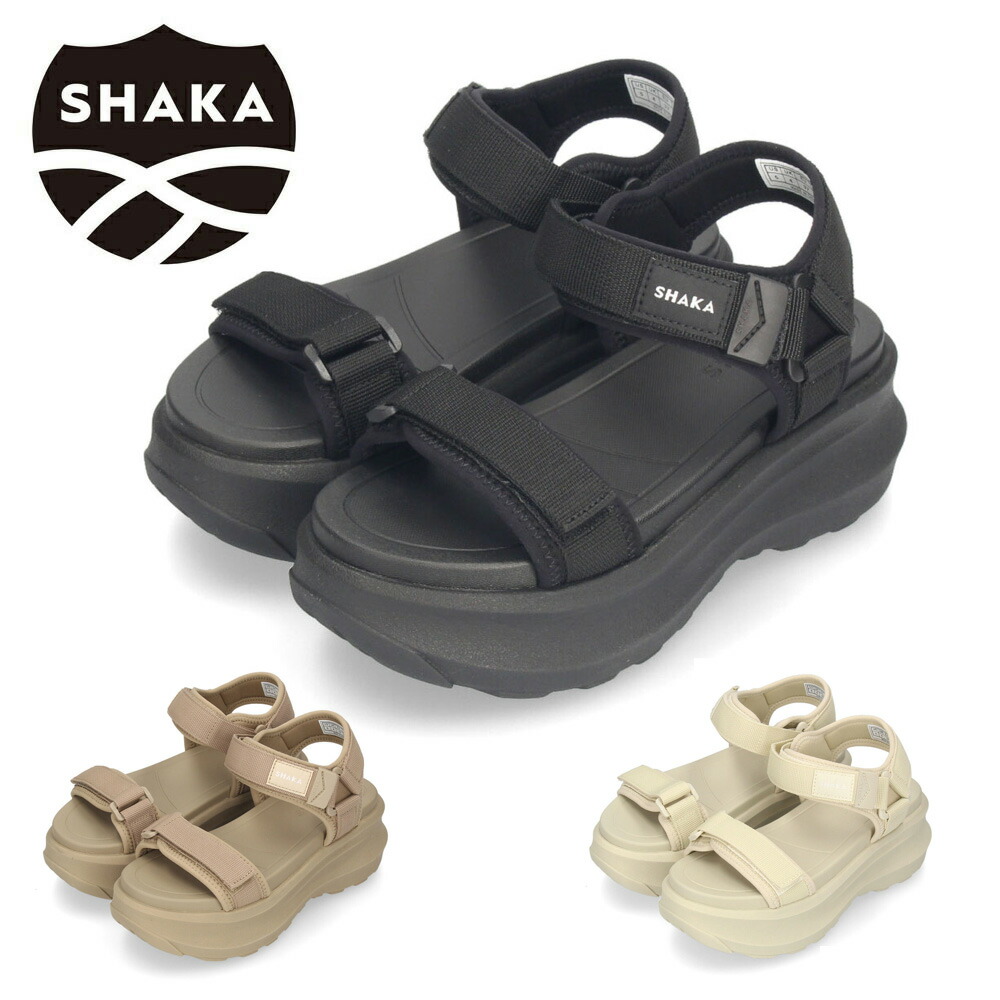 厚底サンダル シャカ レディース SK-323 SHAKA ストラップ カジュアル スポーツ サンダル アウトドア スポサン おしゃれ