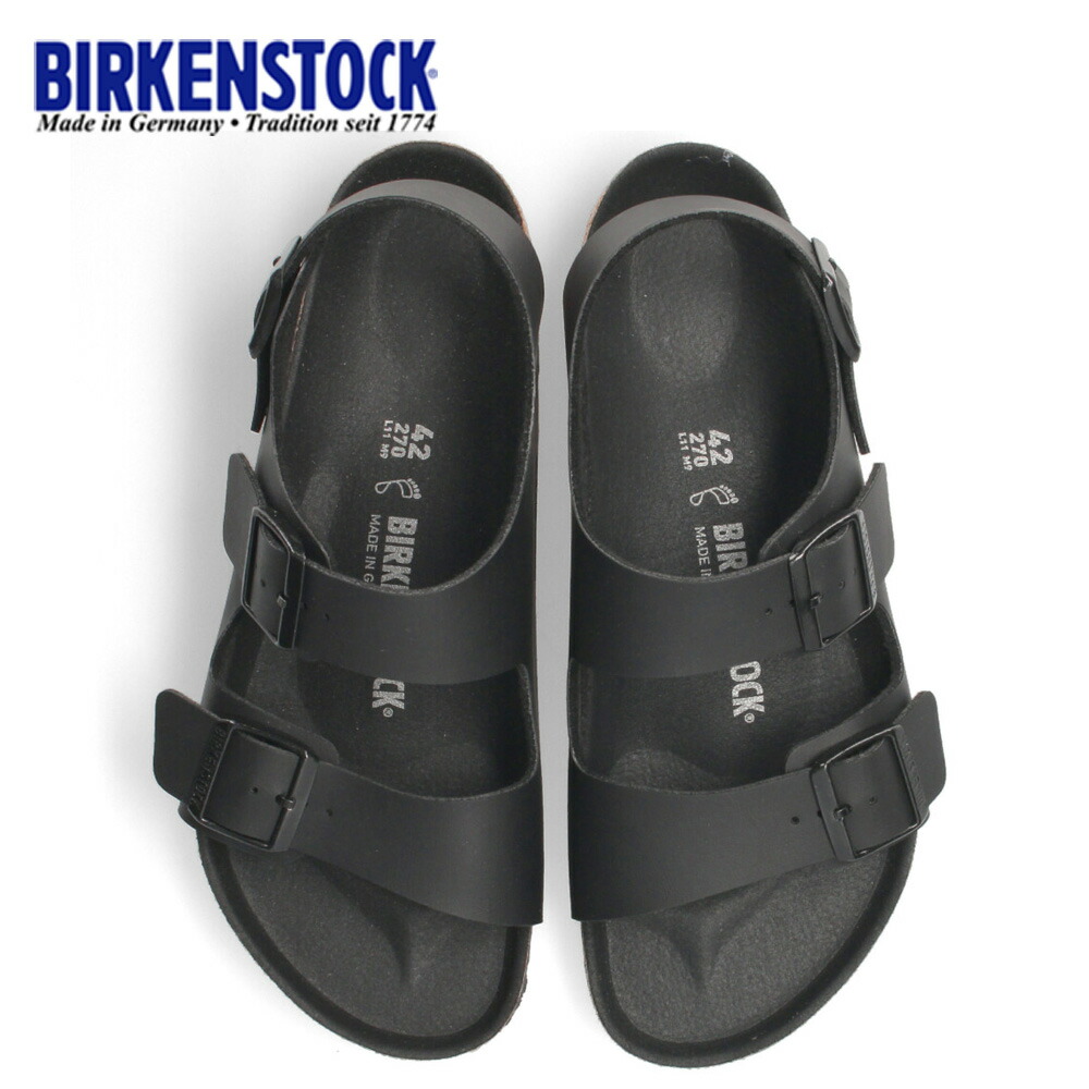 ビルケンシュトック ミラノ BS メンズ サンダル フットベッド ストラップ レギュラー ブラック BIRKENSTOCK Milano BS 1024997 00025092-1.jpg