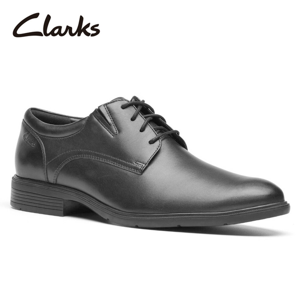 クラークス ビジネスシューズ メンズ 本革 レザー STEADWELL LACE ステッドウェル レース 靴 紳士靴 レースアップ Clarks 26184679 黒 ブラック