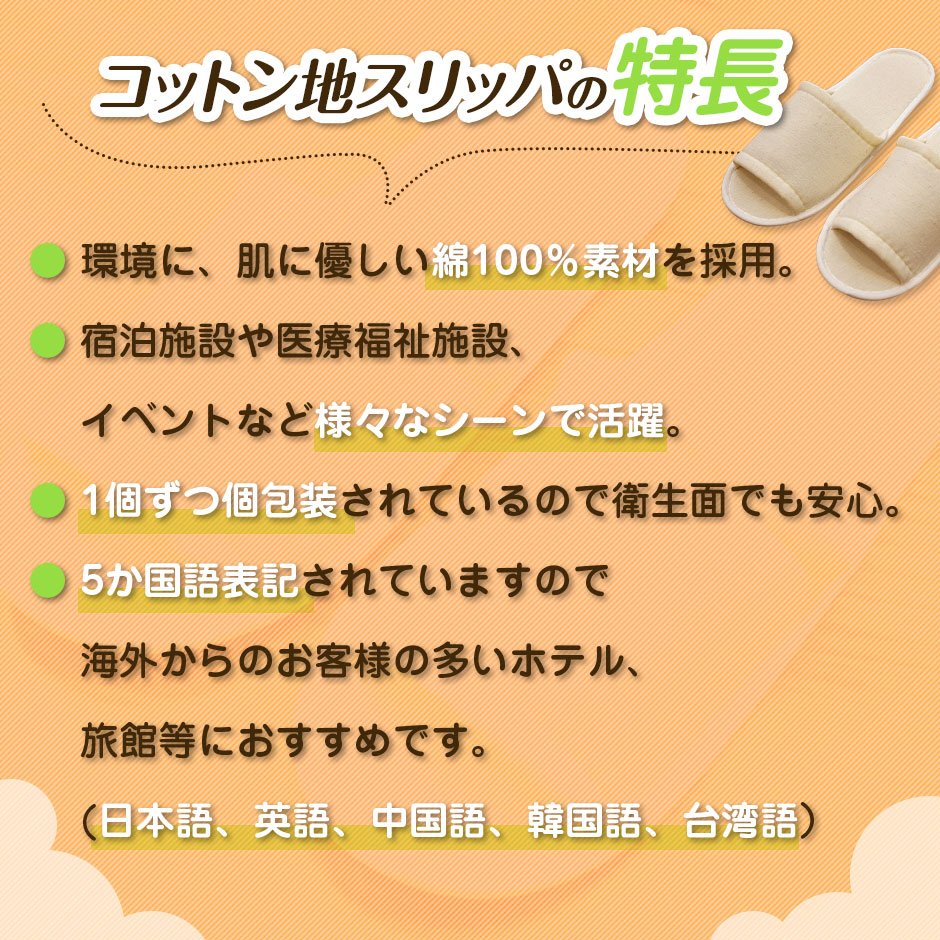 ワタ心柄 家庭用スリッパ 使い捨て 100丸物嚆矢 ベージュ 自然 木綿100 コットン成分 エコ Eco 前後関係にたわやか 外皮に優しい スリッパ 逆旅スリッパ ホテルアメニティ ホテルコスト物 Daemlu Cl
