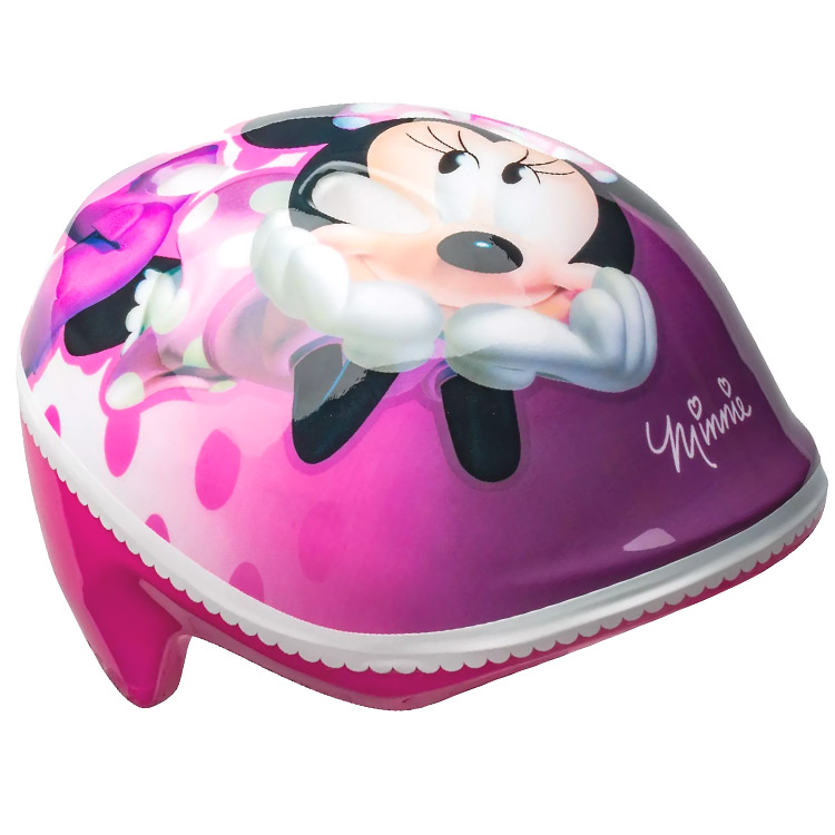 【4/14-23 23:59マデ◆ポイント3倍】ディズニー ミニーマウス ドット ヘルメット 幼児用 ミニーちゃん 自転車 キッズ キャラクター プロテクター ベル BELL MINNIE