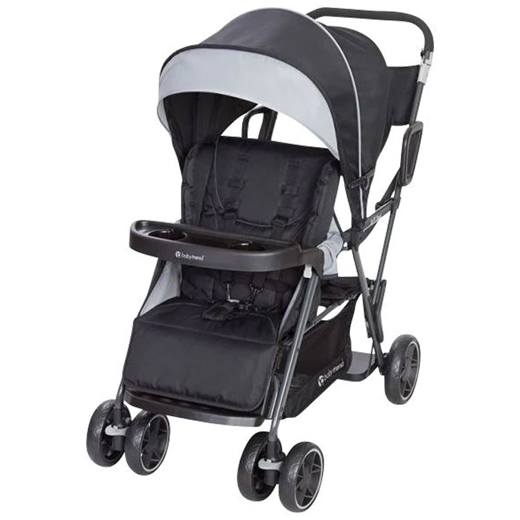 ベビートレンド ニ人乗り ベビーカー シット&スタンド スポーツ グレー ブラック ムーンストラック Stanford Baby Trend /配送区分A｜パラニーニョ　フォーマルスタイル