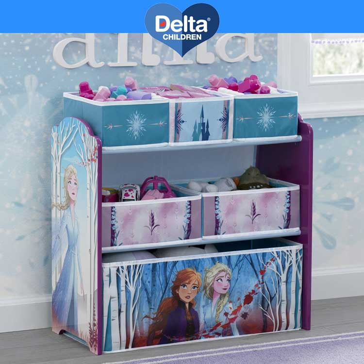 楽天スーパーsale割引商品 デルタ マルチ おもちゃ箱 ディズニー アナと雪の女王 子供用 家具 収納 キャラクター おもちゃ キッズ収納 Delta Napierprison Com