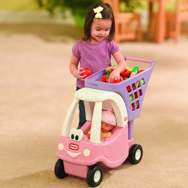 一部予約販売 Littletikes 6195 ままごと ごっこ遊び ショッピングカート おもちゃ おままごと カート 家庭用 おもちゃ ごっこ遊び お買いもの お手伝い リトルタイクス コージークーペ プリンセス ショッピングカート プリンセス 女の子 1歳半から Littletikes