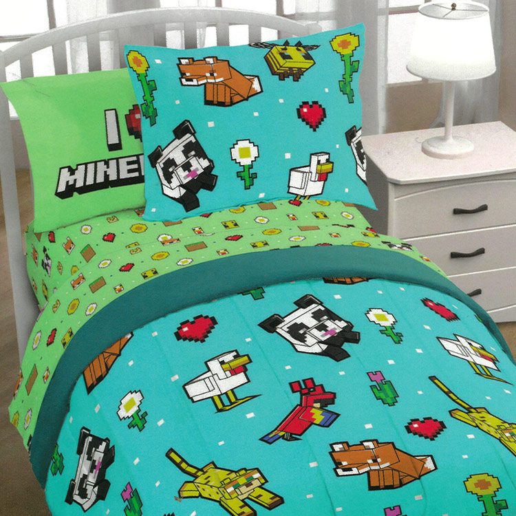 楽天市場】【Minecraft/マインクラフト】 シングルサイズ キルト