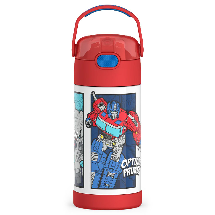 【1/24 20:00-2/1◆ポイント3倍】サーモス ステンレス ストロー 水筒 ステンレス水筒 トランスフォーマー ストロー 350ml THERMOS キャラクター 子供画像