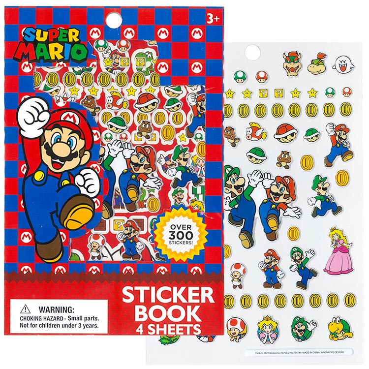 楽天市場】スーパーマリオ シール 300カット 大容量 ステッカー ご
