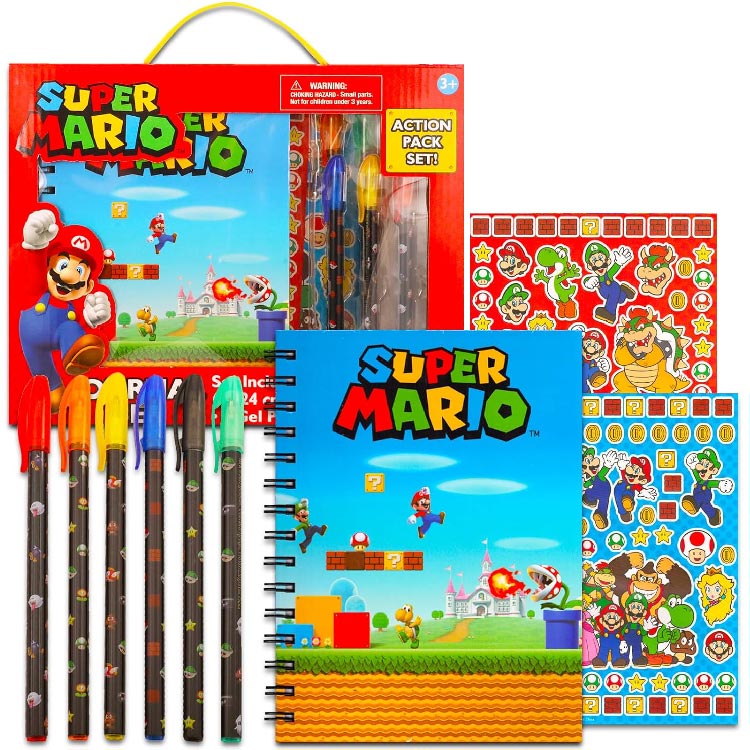 楽天市場】スーパーマリオ リングノート インデックス付き 20041