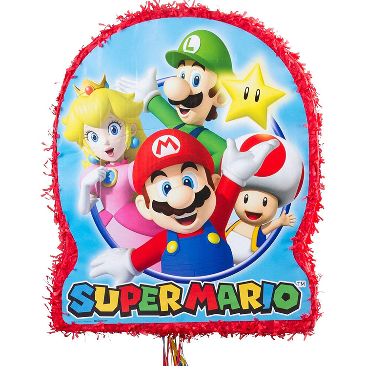 【マラソン限定◆POINT3倍】ピニャータ スーパーマリオ マリオ デコレーション デコ 27cm 誕生日 くす玉 飾り付け 誕生日飾り付け 室内装飾 バースデー キャラクター MARIO