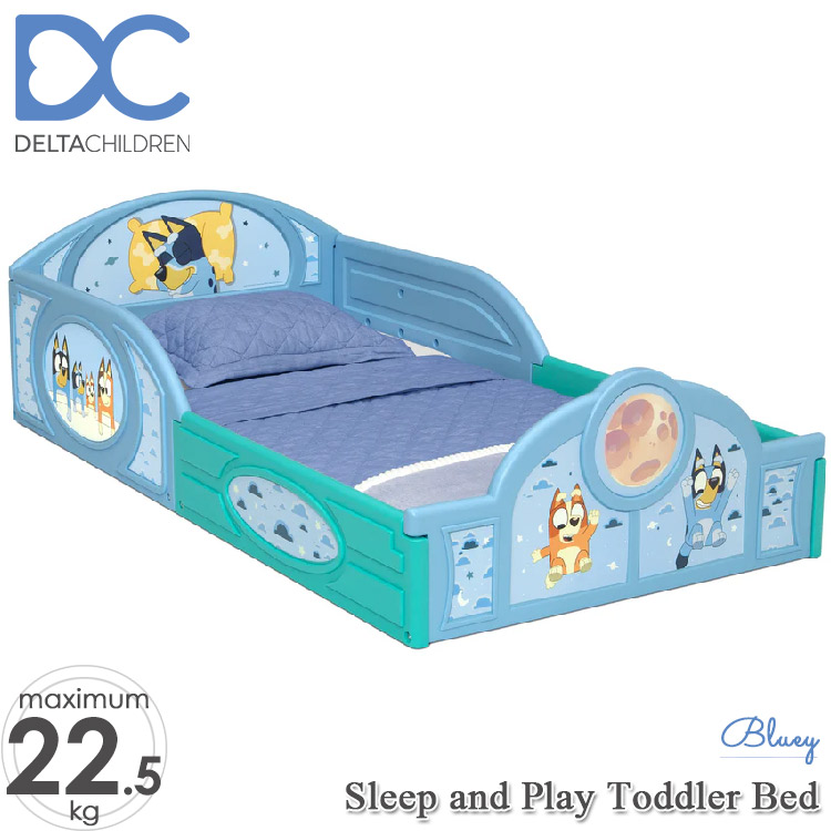 デルタ 子供用ベッド プレイスペース ディズニー ブルーイ 子ども用 トドラーベッド キッズ 幼児 子供部屋 DELTA Disney Bluey