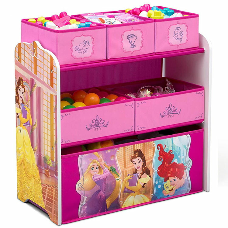 P2倍 08 25限定 クーポン有 デルタ ディズニー プリンセス ピンク マルチ おもちゃ箱 収納ボックス マルチビン オーガナイザー 子供 Tbps Delta Natboardmcqs Com