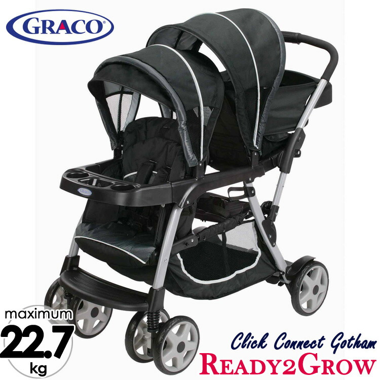 楽天市場 Online Only 海外取寄 Graco ベビーカー 2人乗り レディグロウ デュオ Lx クリックコネクト ゴッサム 配送区分a キッズ ベビー用品 パラニーニョ