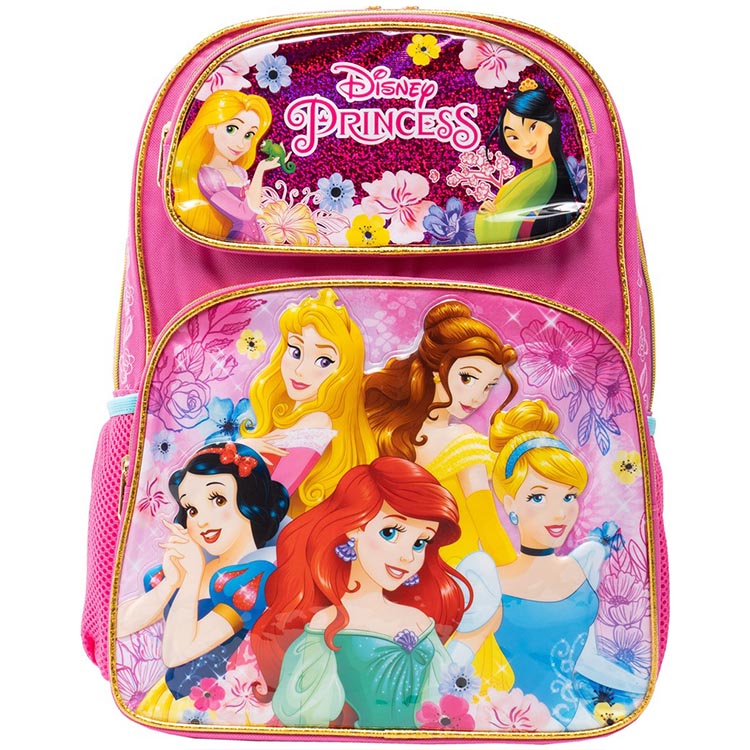 楽天市場 P2倍 7月10日26時 クーポン有 リュックサック ディズニー プリンセス Lサイズ ピンク 女の子 子ども 大人 バックパック リュック 通学 小学 中学 高校生 子供 遠足 かばん キッズ ベビー用品 パラニーニョ