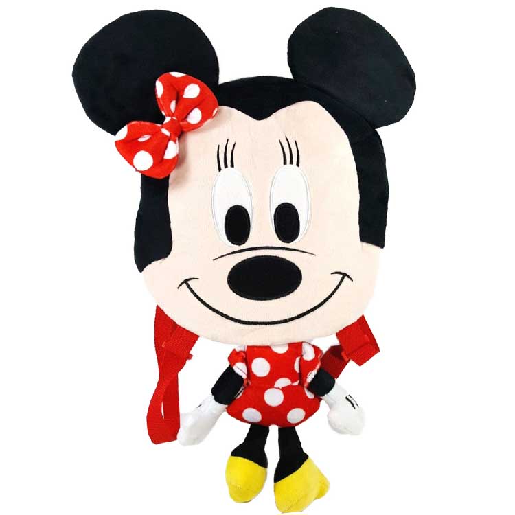 楽天市場 秋の大感謝祭半額セール ディズニー ミニーマウス ぬいぐるみ リュック キャラクター ドールリュック 子供 大人 ダイカット 人形 リュックサック キッズ ベビー用品 パラニーニョ
