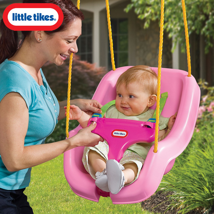 little tikes pink swing