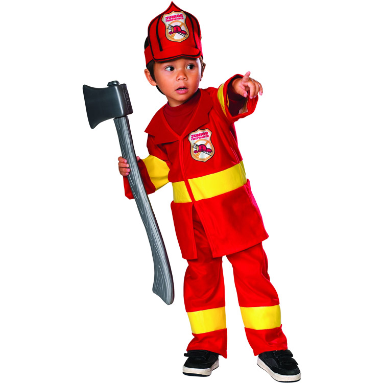 【訳あり】ルービーズ 消防士 ファイヤーマン ハロウィン コスチューム コスプレ 男の子 60-80cm 衣装 子供 Rubies 885610画像