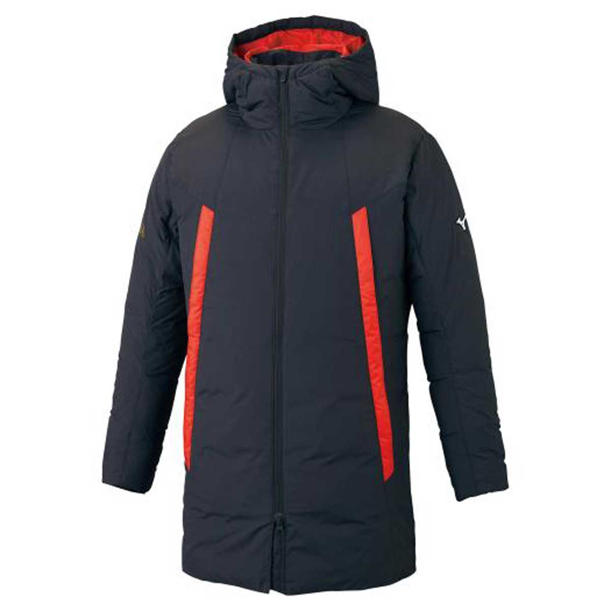 モレリアダウンハーフコート　新品 MIZUNO ミズノ MORELIA ダウンハーフコート(ブラック