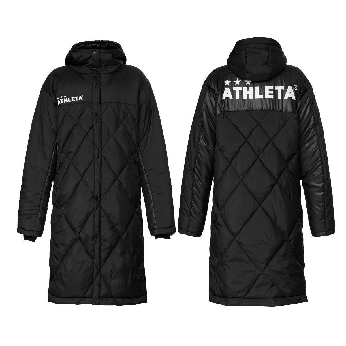 アスレタ ATHLETA ジュニア Jr ベンチコート 04145J サッカー フットサル 中綿 ロングコート 防寒 観戦 移動 子供用 半額 ...