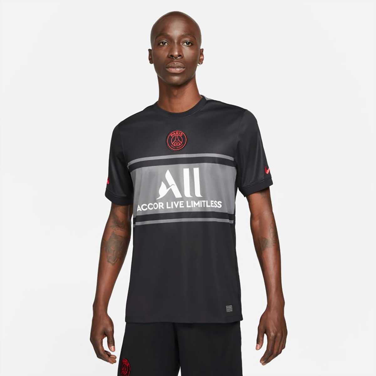 NIKE ナイキ DB5900-011 新作通販 PSG 2021 記念日 22 Dri-FIT サッカー サード レプリカシャツ スタジアム