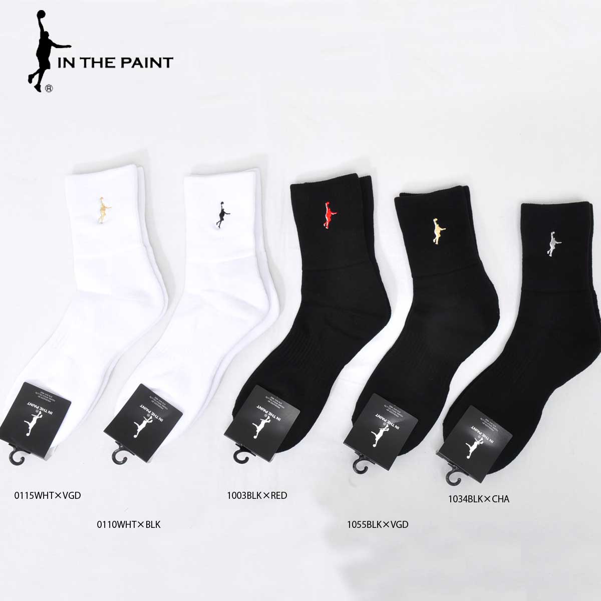 楽天市場】【メール便OK】IN THE PAINT(インザペイント) ITP19332HS ITP ＸIX SOCKS バスケットソックス  ショートソックス 厚手生地 : ProShopスポテック