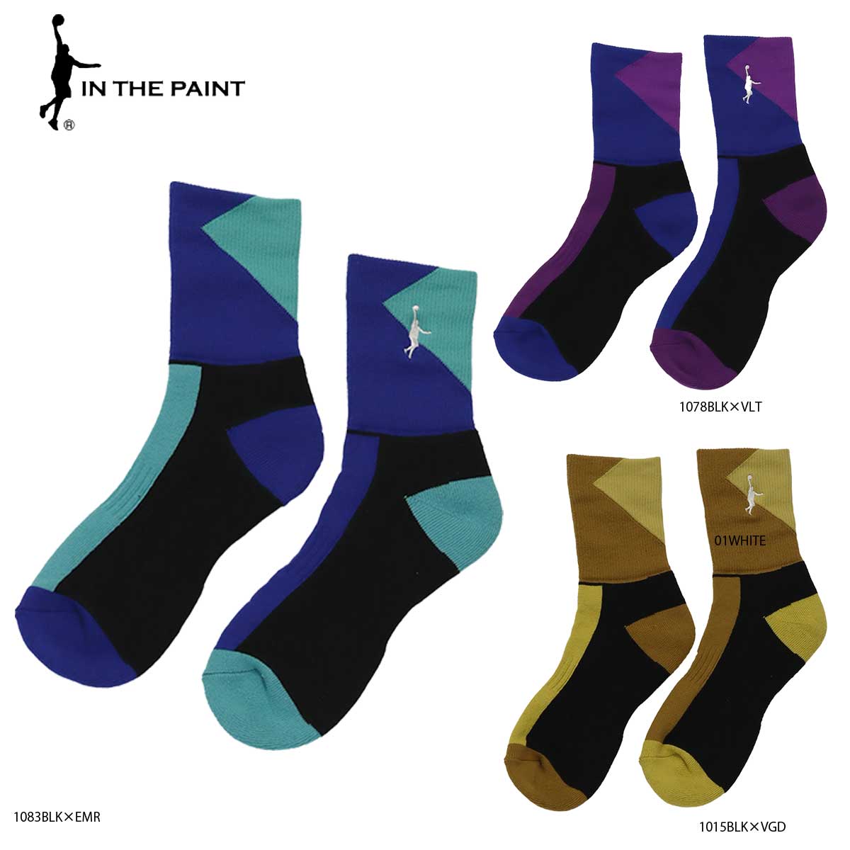 楽天市場】【メール便OK】IN THE PAINT(インザペイント) ITP19332HS ITP ＸIX SOCKS バスケットソックス  ショートソックス 厚手生地 : ProShopスポテック