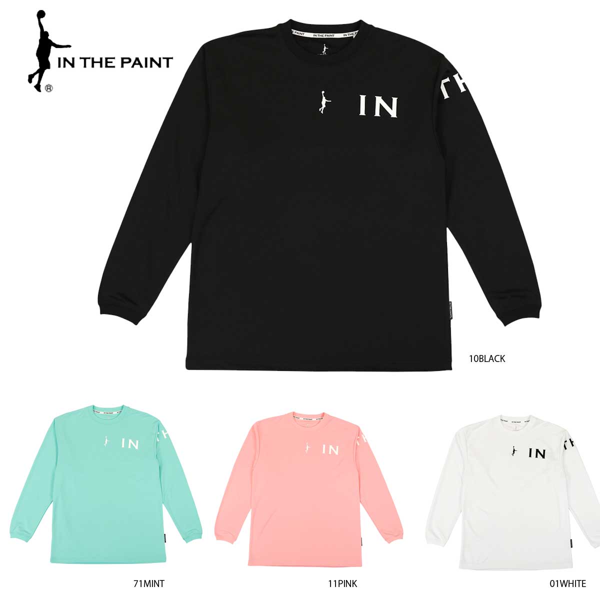 楽天市場】【メール便OK】IN THE PAINT(インザペイント) ITP22415 FOOL LONG SLEEVE SHIRTS  バスケットシャツ ロンT ロングスリーブ : ProShopスポテック