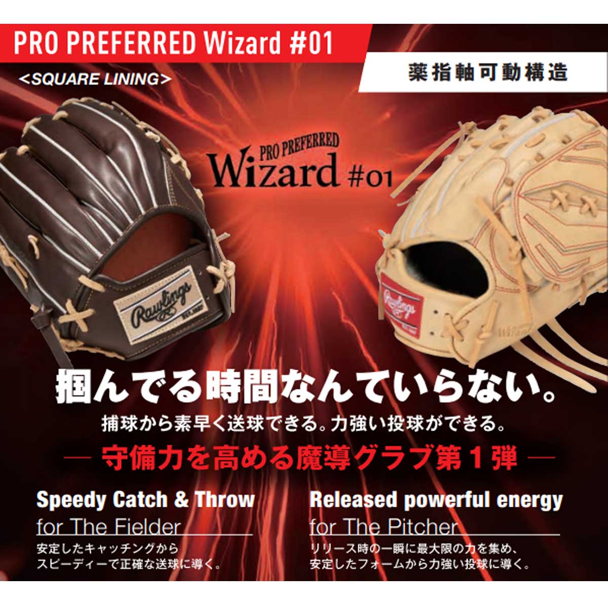 Rawlings(ローリングス) GH1PWA15MG 一般硬式グラブ 投手用 ウィザード