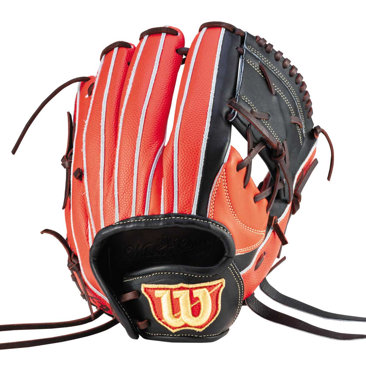 Wilson 軟式グローブ ネイビー/オレンジ ウィルソン WILSON 軟式用 The Wannabe Hero DUAL 87型 内野手用