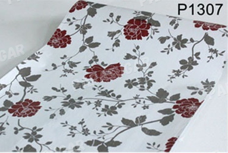 【50M】p1307 薔薇 フラワー 花柄 クラシック モダン 壁紙 シール リフォーム 多用途 ウォールステッカー はがせる リメイクシート