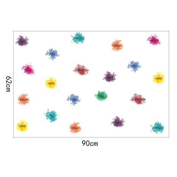 楽天市場 英単語 Color 色 英語 ウォールステッカー 壁 シール デカール 子供部屋 リメイク リフォーム Diy C8 Parasugar