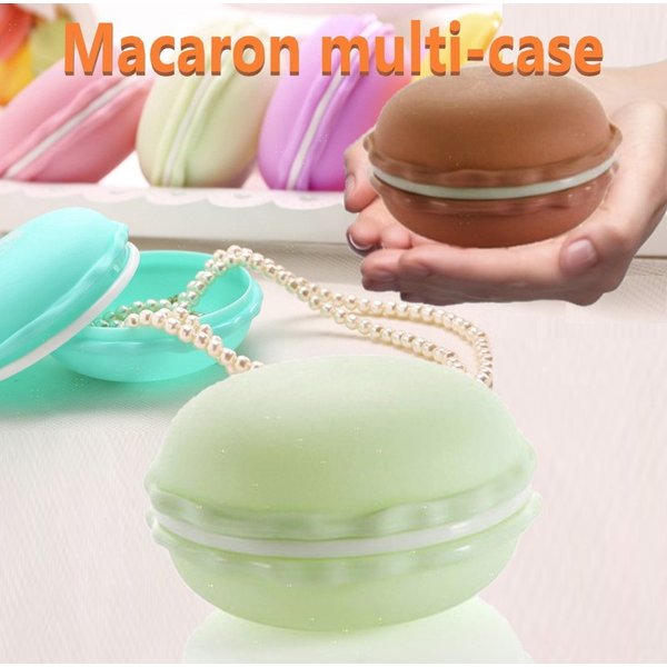 楽天市場】Cute☆ マカロン型 マルチケース 【ピンク】 マカロン