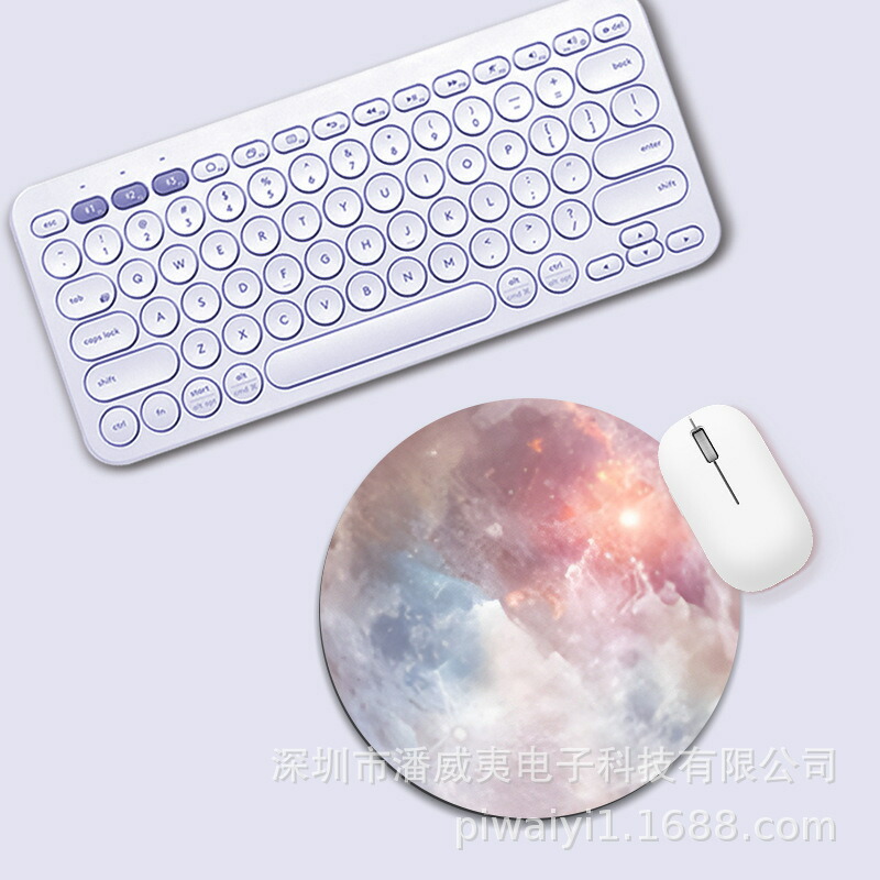 楽天市場】サークル マウスパッド 惑星デザイン52 円型 22cm