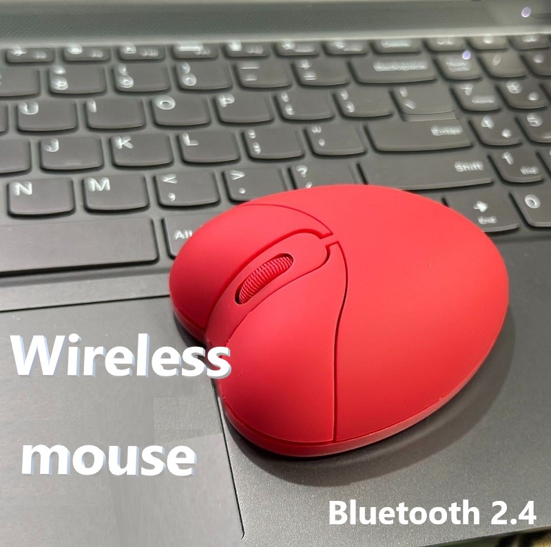 Bluetooth2.4 ハート型 ワイヤレスマウス マウス 充電式 光学式 ハート heart 可愛い 子供 電池不要 かわいい ゲーミング コードレス ワイヤレス ハートマウス画像