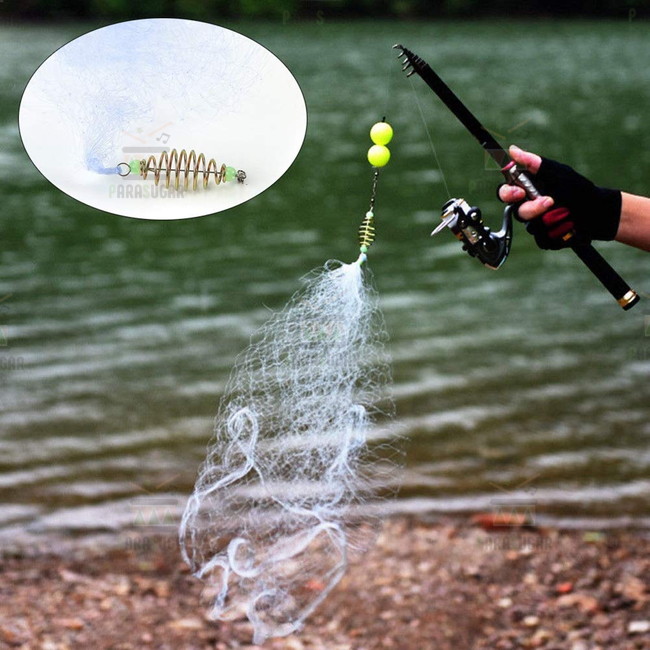 楽天市場】【お魚ハンター スーパーロング 12.5m 緑】 魚捕獲網 手網 