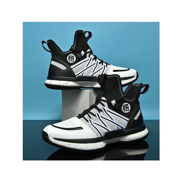 メンズ スニーカー 24 5cm ブラック 靴 シューズ 防滑 バスケットシューズ 通勤 通学 旅行 ご予約品