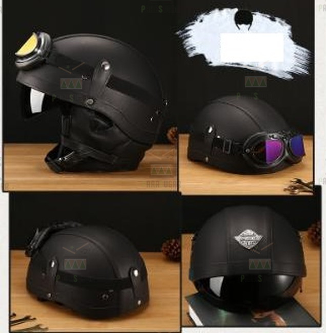 楽天市場 送料コミコミ ハーフヘルメット アメリカン ビッグスクーター ブラック 半キャップ 半ヘル 181 Parasugar