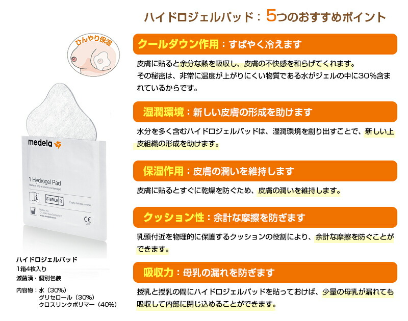 楽天市場 メデラ正規品 ハイドロジェルパッド 乳首ケア Medela メデラ正規代理店 正規代理店 出産 育児 母乳育児 メール便送料無料 パーレン 楽天市場店