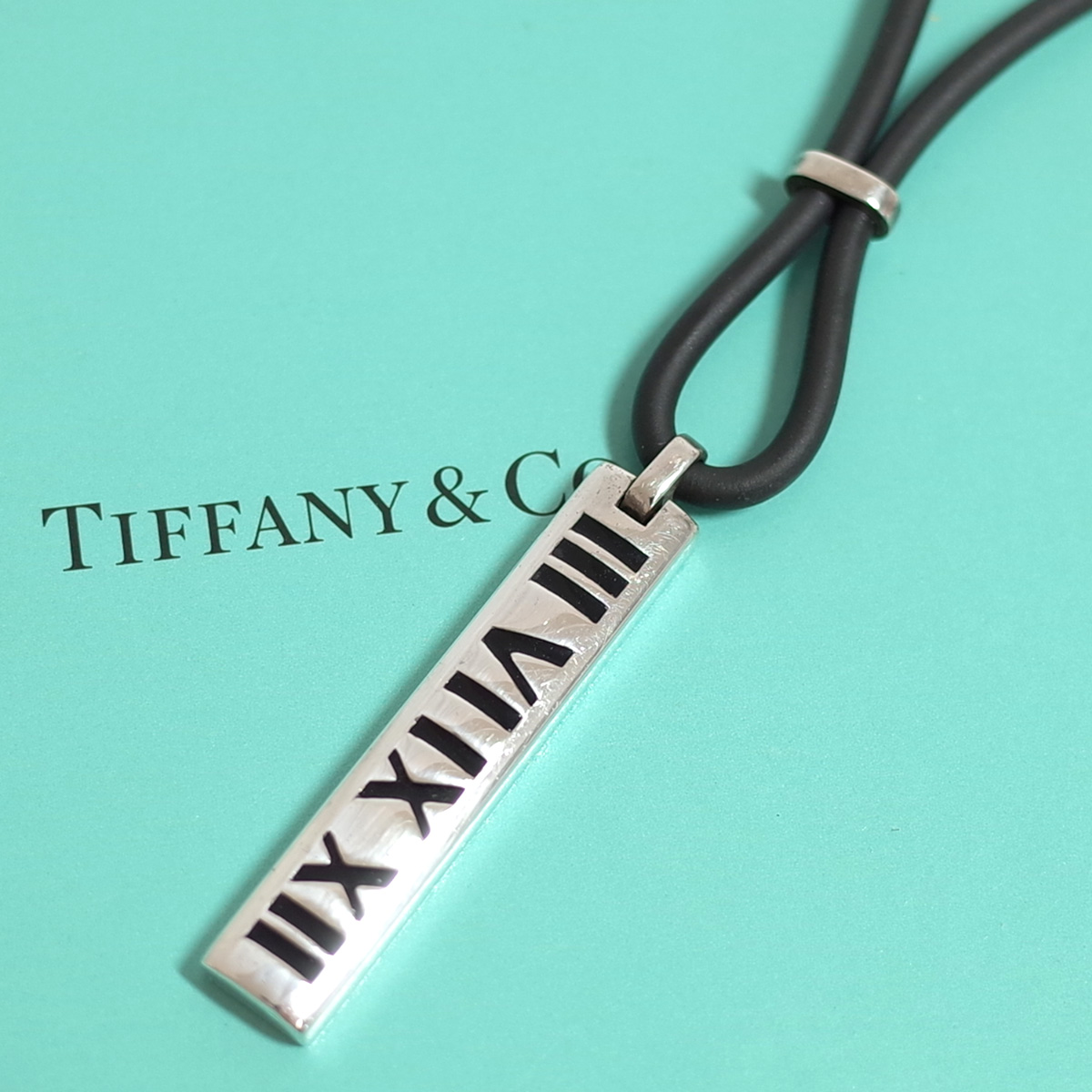 楽天市場 ティファニー アトラスニューメリック ネックレス シルバー925 ラバー レディース 箱 保存袋付き Tiffany Co 中古 ブランドショップパリノ