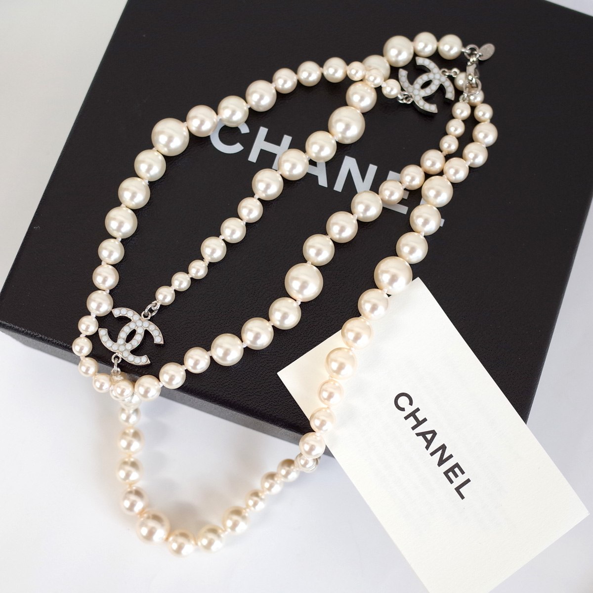 楽天市場 シャネル Chanel パールロングネックレス ココマーク レディース 刻印 A13 V 中古 ブランドショップパリノ