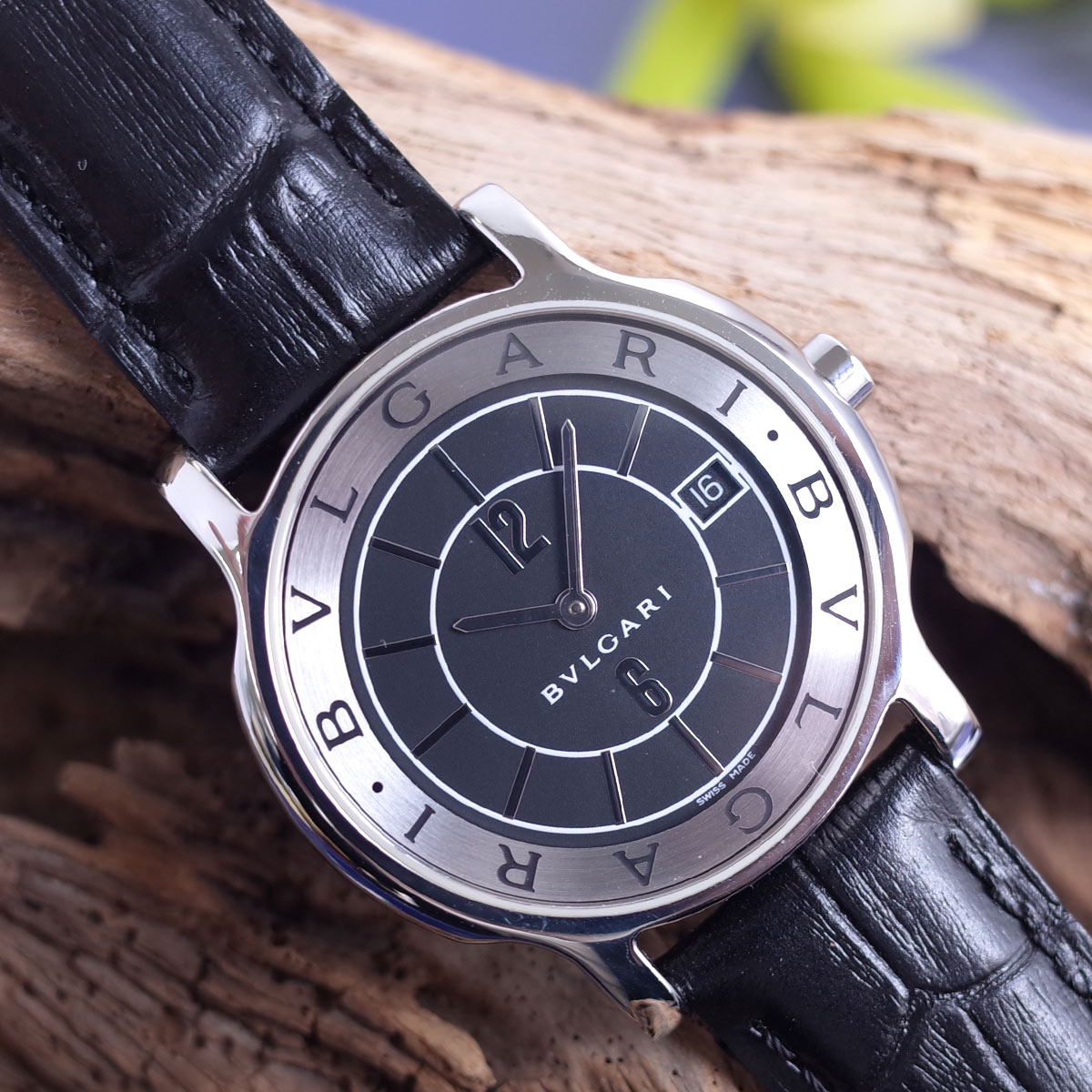 楽天市場】良品 ブルガリ BVLGARI ソロテンポ ST35S デイト シルバー